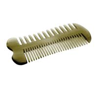 BESPORTBLE Peine de Cuerno de Buey de Doble Cara con Función de Masaje para El Cuidado Diario Del Cabello Y La Relajación Del Cuero Cabelludo.