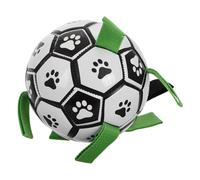 BESPORTBLE Pelota de Fútbol para Perros con Asas Juguete para Ejercicio y Diversión Interiores y Exteriores para Perros Pequeños y de Cumpleaños