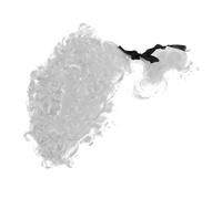 BESPORTBLE Peluca de Juez Blanca para Halloween Accesorio Unisex para Disfraces de Tribunal Europeo Clásico para Adultos para rol y Fiestas Temáticas