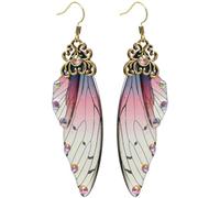 BESPORTBLE Pendientes de Alas Imitación Vintage para Mujer Diseño Animal Creativo Largos y Ligeros Regalo Original para Novias y Mujeres con Estilo Personalidad