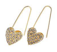 BESPORTBLE Pendientes De Circonita Forma De y Alfiler De Seguridad Aros De Circonita Accesorio Orejas Pendientes De Alfiler Para Mujer Decoración Orejas