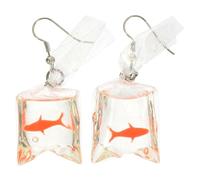 BESPORTBLE Pendientes De De Agua Con Diseño De Dorado Divertido - Pendientes Colgantes Para Niñas y Mujeres - Ideal Para Cumpleaños Navidad y Ocasiones Especiales 1 Par
