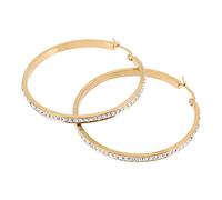 BESPORTBLE Pendientes De Gemas De Acero y Aros Colgantes Para Mujer Adornos Brillantes Orejas Diseño Geométrico Para Diario