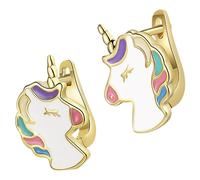 BESPORTBLE Pendientes de Unicornio para Niñas Joyería Diseño Pendientes Tipo Botón de Cumpleaños de Navidad
