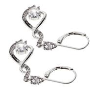 BESPORTBLE Pendientes Espiral De Colgantes Pendientes Retorcidos De Imitación Gemas Para Mujer Para Bodas y Cumpleaños