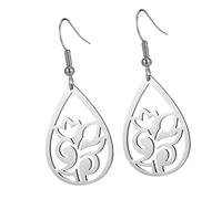 BESPORTBLE Pendientes Mujer Plata Floral Margarita Forma Joyería Delicada Día Madre Ideal