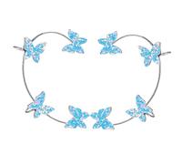 BESPORTBLE Pendientes Tipo Ear Cuff Clip Hueso Oreja, Sin Perforación, Diseño Brillo Azul, Manguito De Oreja Para Mujer, Accesorios Para Fiestas y Uso Diario