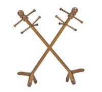 BESPORTBLE Perchero De Pie para Casa De Muñecas En Miniatura, 2 Piezas, Estilo Retro, Escala 1:12, para Niños, Juego De Simulación, Juguete Educativo para Decoración