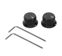 BESPORTBLE Perillas de Potenciómetro de Aluminio Accesorio Musical Resistente y Compatible para Guitarra Juego de 2 Perillas de Volumen Giratorias, Control de Audio para Amplificadores