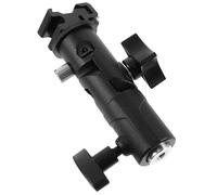 BESPORTBLE Pie De Paragüero Paraguas Soporte De Lámpara De Flash En Forma De e Montaje De Flash De Cámara Tipo e Montura De Flash De La Cámara Caja Blanda Metal Aluminio y