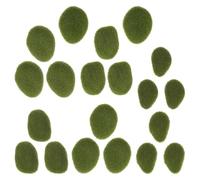 BESPORTBLE Piedras Falsas de Musgo Artificial Rocas Realistas para Jardín y Micro Paisaje Decoración DIY para Terrarios y Belenes Paquete de Unidades Pequeñas