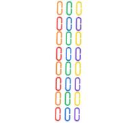 BESPORTBLE Piezas Cadena Pajaros 400 Piezas Loro C-Enlaces Juguetes para Periquitos Juguetes para Pájaros Loro Juguetes Ganchos C-Clips Eslabones De La Cadena C-Clips Cadena Plastico