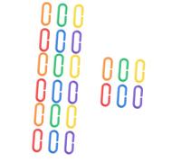 BESPORTBLE Piezas Cadena Pajaros Ganchos Plastico 400 Piezas Loro Juguetes Ganchos C-Clips Eslabones De La Cadena C-Clips Loro C-Enlaces
