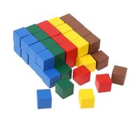 BESPORTBLE Piezas De Ajedrez De Madera para Niños 1 Cm Cuadrados Multicolor Juego De Mesa Educativo 50 Unidades para Entretenimiento Familiar y Juegos Infantiles
