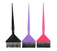 BESPORTBLE Pinceles para Teñir el Cabello Negro Material PC Juego de 3 Uso Cómodo y Teñido Preciso Color Aleatorio para Salón Profesional o Personal DIY