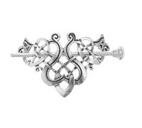 BESPORTBLE Pinzas Cabello De Mujer Horquilla Con Diseño Celta Metálico Creativo Pinzas Pelo Con Palo Accesorios Para Peinados Elegantes y Eventos