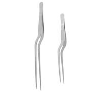 BESPORTBLE Pinzas de Cocina de Acero Inoxidable 16Cm y 20Cm Quitaespinas Metálicas para Pescado Utensilio de Precisión para Gastronomía y Preparación de Alimentos Accesorio Portátil y