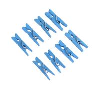 BESPORTBLE Pinzas Mini de Madera 200 Piezas para Colgar Imágenes y Proyectos de Arte en Fiestas y Espacios Comerciales Azul Claro