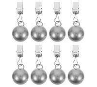 BESPORTBLE Pinzas para Manteles de Exterior 8 Piezas Clips Antideslizantes de Acero Inoxidable Peso en Bola Sujeta Caminos de Mesa para Picnic Camping y Fiestas al Aire Libre