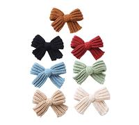 BESPORTBLE Pinzas Pelo Niña Lazo de Hilo de Lana, 7 Unidades Seguras Tirar del Cabello para Cumpleaños y Fiestas Infantiles Color Aleatorio