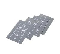 BESPORTBLE Pista de Aeropuerto Modelo para Diorama de Avión Base de Plástico Resistente de 60X10 CM Plataforma de Exhibición para Modelos de Aviones en Miniatura Accesorio para