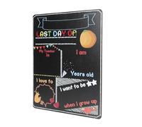 BESPORTBLE Pizarra Infantil de Madera Doble Cara para Primer Día de Clases Cartel para Decoración de Aula y Accesorios Escolares