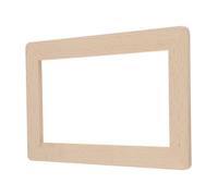 BESPORTBLE Placa de Madera Maciza para Interruptor Doble 86X86 CM Tapa Decorativa de Pared de Madera de Haya Esquinas Redondeadas Protección para Enchufe Doméstico y Decoración Nórdica