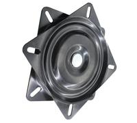 BESPORTBLE Placa Giratoria Metálica para Taburete de Bar y Silla Base con Rodamiento Resistente Diseño Silencioso y Estable Reemplazo para Muebles Giratorios Grados Compatible con Asientos y