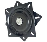 BESPORTBLE Placa Giratoria para Silla de Oficina de 10 Pulgadas, Base Metálica Negra Cojinetes Pesados, Mecanismo Giratorio de 360 Grados para Muebles y Taburetes, Repuesto Resistente