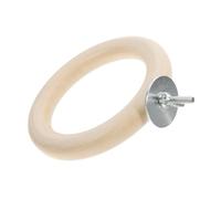 BESPORTBLE Plataforma de Percha para Loros Columpio de Madera para Pájaros Soporte Redondo para Actividades Físicas Y Mentales