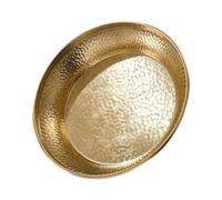 BESPORTBLE Plato De Buda De Ofrenda De Cobre Fuente Redonda para Servir Tazón De Ofrenda De Buda Antiguo Plato De Ofrenda De Cobre De Interior Escritorio Taza De Agua