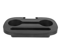 BESPORTBLE Portavasos para Sillón Plegable de Plástico Negro, Bandeja Portabebidas Fácil de Transportar para Camping y Uso Diario