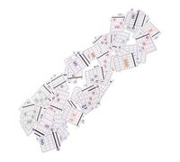 BESPORTBLE Póster de Guitarra Portátil 57 Cartas de Acordes en Papel para Aprendizaje Acelerado y Guía de Referencia de Tablas de Acordes Fácil de Usar