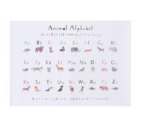 BESPORTBLE Póster del Alfabeto Inglés para Tamaño A3 297×420 MM Decoración de Pared Letras Diseño de Dibujos Animados Seguro para Habitación Infantil y Aprendizaje Temprano