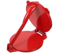 BESPORTBLE Prensa para Tortillas de Harina de Aluminio 16.5 Cm Roja, Prensa de Masa Resistente Corrosión, Utensilio Práctico para Hacer Tortillas, Empanadas y Mini Tortas en Cocina