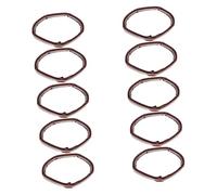 BESPORTBLE Presilla Para Correa De Reloj De Cuero 21mm, Anillo Flexible Para Pulsera, Accesorio De Reemplazo Para Relojes, Color Marrón Oscuro, Paquete De 10 Piezas, Uso Diario y Reparación