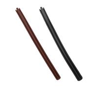 BESPORTBLE Protector de Cuerdas para Erhu 2 Piezas, Funda Protectora de Silicona en Gris Oscuro y Rojo Marrón, Accesorio para Instrumentos Folclóricos, Adecuado para Práctica y Presentación