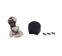 BESPORTBLE Protector de Pulgar Negro con Tornillos, Soporte de Dedo Resistente de Metal y Plástico para Ensayos y Conciertos