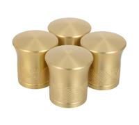 BESPORTBLE Protector de Tiradores Vintage Dorado para Muebles Chinos, Juego de 4 Piezas de 40x50 Mm en Aluminio Diseño Tallado, Cubiertas Decorativas para Armarios y Cajones, Accesorios