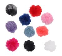 BESPORTBLE Protector de Viento Peludo para Micrófono de Solapa, Pantalla Antiviento para Micrófonos, 10 Piezas Surtidas de Colores, Tamaño Pequeño, Adecuado para Grabar Música y Uso Exterior