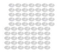 BESPORTBLE Protectores de Goteo para Velas de Templo 100 Unidades Discos Transparentes Diámetro 2,7 CM para Vigilias en Iglesias y Protección de Muebles