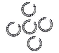 BESPORTBLE Protectores para Orificio de Sonido de Guitarra Clásica de 39 Pulgadas, Juego de 5 Piezas en Negro, Pegatinas Decorativas Autoadhesivas para Guitarra Acústica y Eléctrica,
