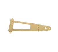 BESPORTBLE Puente Guitarra Jazz Archtop De Metal Dorado Cuadrado y Trapecio Kit Con Tornillos Para Instalación Fácil Repuesto Duradero Para Guitarra Hueca