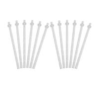 BESPORTBLE Pulsador de Cisterna Plástico Blanco, Fácil Reemplazo y Estabilidad Mejorada 12 Varillas de Extensión para Accesorios de Baño