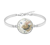 BESPORTBLE pulsera conejito llavero lindo chica cuentas de la pulsera de la amistad Accesorio Novia valentines day present couple bracelet brazalete pulseras de pascua pulsera de aleación