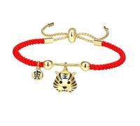 BESPORTBLE Pulsera de Cordón Pulsera de Nudo Trenzado Cuerda de Muñeca Roja Rojo del Destino Amuleto Suerte Rojos Suerte para Año del Tigre