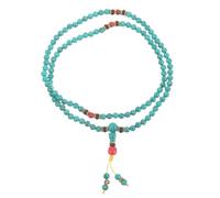 BESPORTBLE Pulsera de Cuentas Budistas de Estilo Étnico de Pulsera de Cuentas de Oración para Hombre y Mujer Joyería Tibetana Amuleto Protector del Feng Shui para Meditación y Rituales