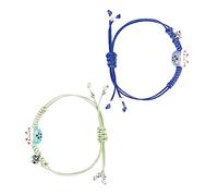 BESPORTBLE Pulsera Gato Cerámica Tejida Creativa Cadena Hecha a Mano Diseño Elegante