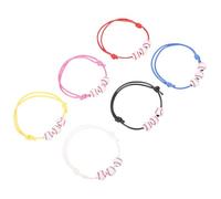 BESPORTBLE Pulseras Deportivas de Béisbol Trenzadas Cuerda Encerada Negra y Blanca 30 Piezas 1 Negra 5 Blancas Pelota Pulsera Decorativa Ligera Fiestas de Béisbol