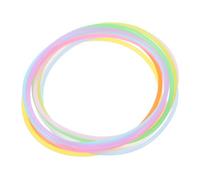 BESPORTBLE Pulseras Luminosas Que Brillan Oscuridad 100 Piezas Silicona Multicolor Elásticas para Mujer Accesorios de Fiesta Años 80 y 90 Eventos y Celebraciones Color Aleatorio